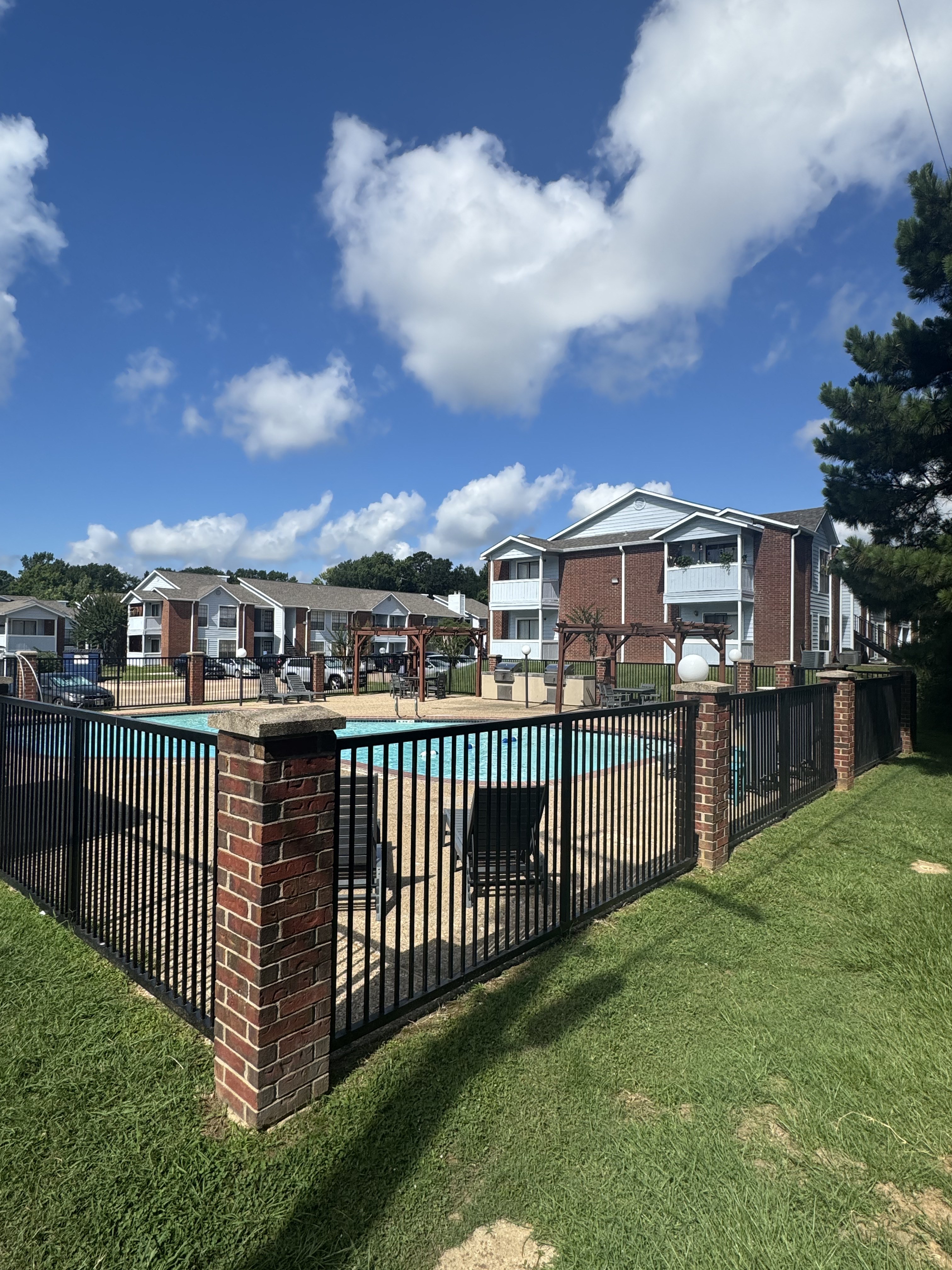 Metal fence installation